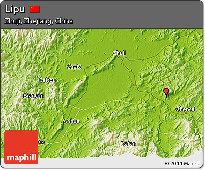 Physical 3D Map of Lipu