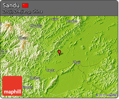 Physical 3D Map of Sandu