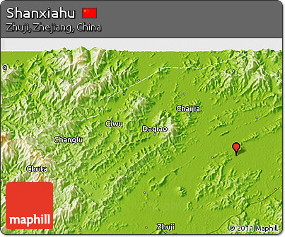 Physical 3D Map of Shanxiahu