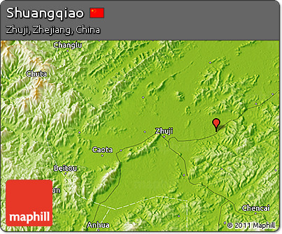 Physical 3D Map of Shuangqiao