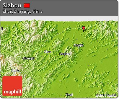 Physical 3D Map of Sizhou