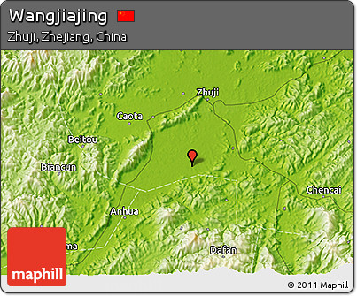 Physical 3D Map of Wangjiajing