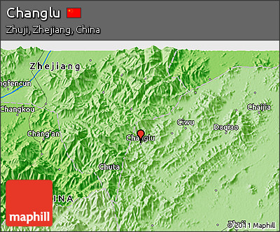 Political 3D Map of Changlu
