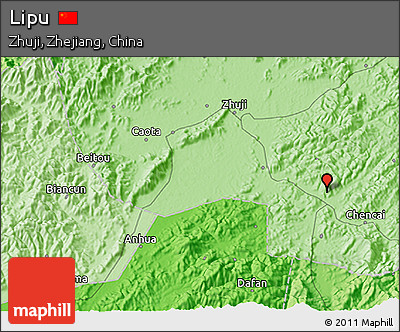 Political 3D Map of Lipu