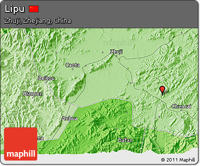 Political 3D Map of Lipu