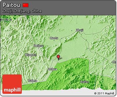 Political 3D Map of Paitou