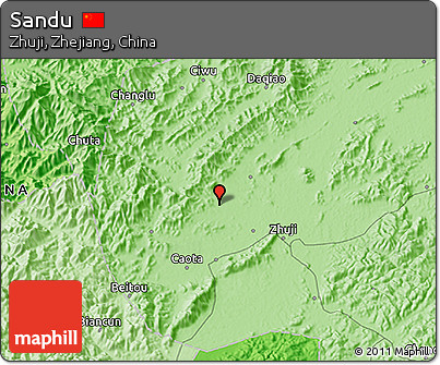 Political 3D Map of Sandu