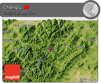 Satellite 3D Map of Changlu