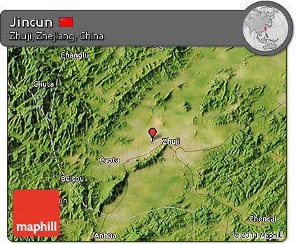 Satellite 3D Map of Jincun