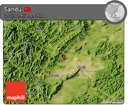 Satellite 3D Map of Sandu