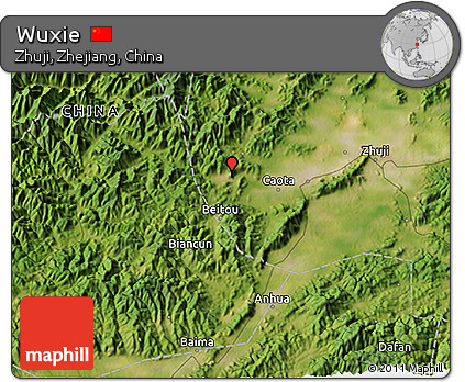 Satellite 3D Map of Wuxie