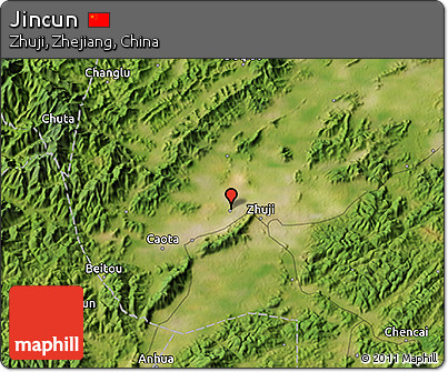 Satellite 3D Map of Jincun