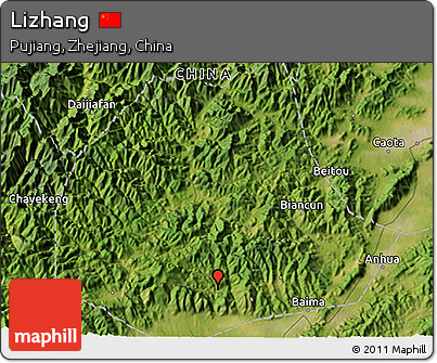 Satellite 3D Map of Lizhang