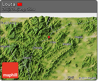 Satellite 3D Map of Louta