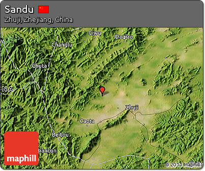 Satellite 3D Map of Sandu