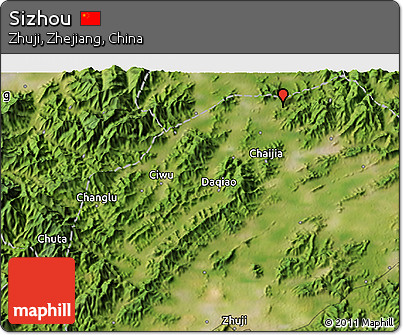 Satellite 3D Map of Sizhou