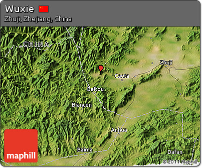 Satellite 3D Map of Wuxie