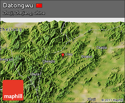 Satellite 3D Map of Datongwu