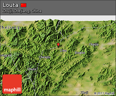 Satellite 3D Map of Louta