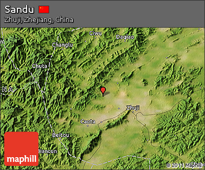 Satellite 3D Map of Sandu