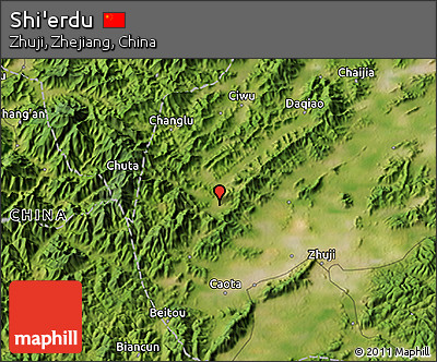 Satellite 3D Map of Shi'erdu