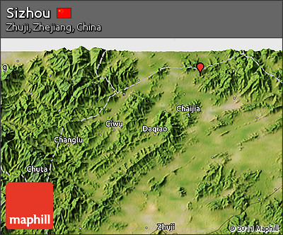 Satellite 3D Map of Sizhou