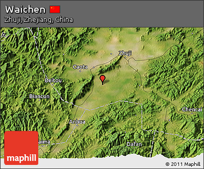 Satellite 3D Map of Waichen