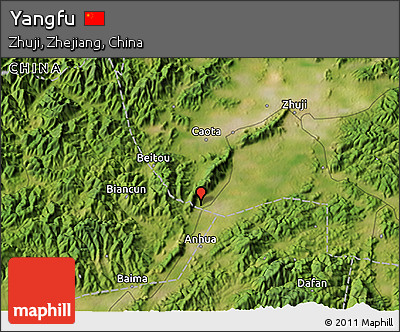 Satellite 3D Map of Yangfu