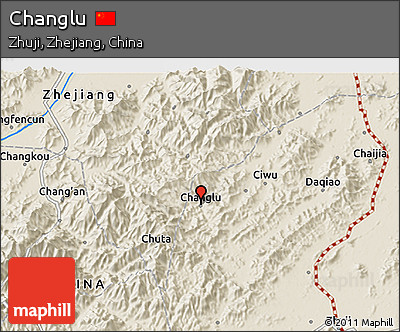Shaded Relief 3D Map of Changlu