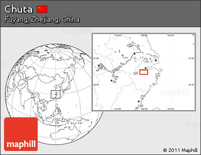 Blank Location Map of Chuta