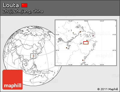 Blank Location Map of Louta