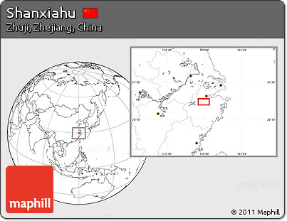 Blank Location Map of Shanxiahu
