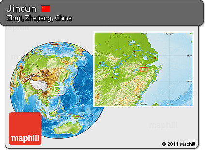 Physical Location Map of Jincun