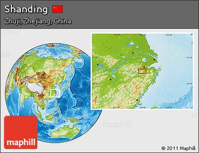 Physical Location Map of Shanding