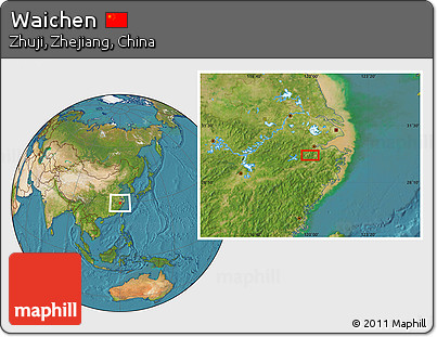 Satellite Location Map of Waichen