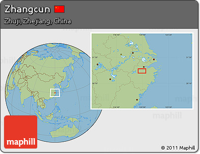 Savanna Style Location Map of Zhangcun