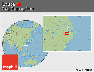 Savanna Style Location Map of Louta