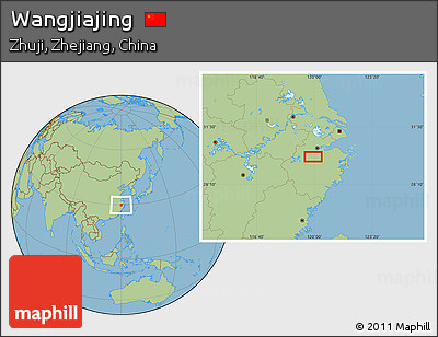 Savanna Style Location Map of Wangjiajing