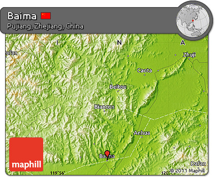 Physical Map of Baima