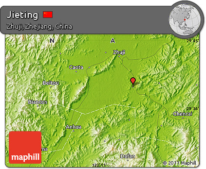 Physical Map of Jieting