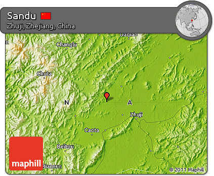 Physical Map of Sandu