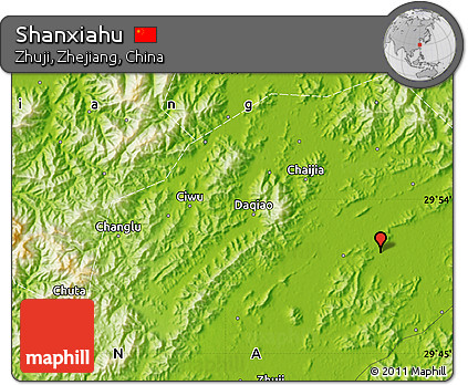 Physical Map of Shanxiahu