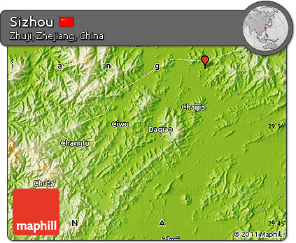 Physical Map of Sizhou