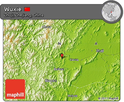 Physical Map of Wuxie