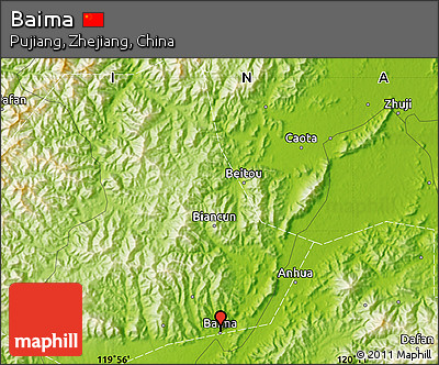 Physical Map of Baima