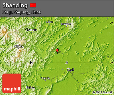Physical Map of Shanding