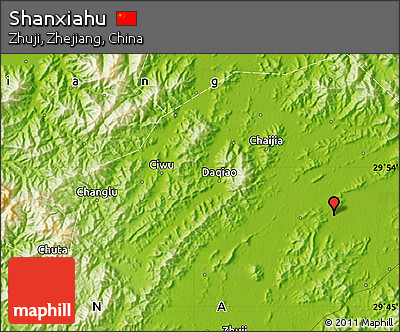 Physical Map of Shanxiahu