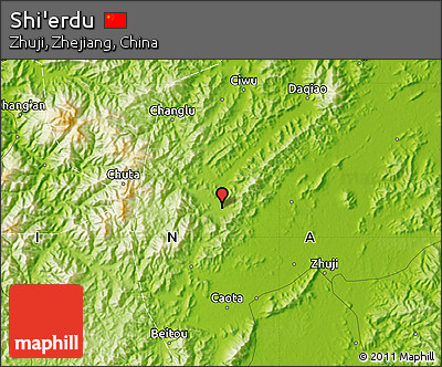 Physical Map of Shi'erdu