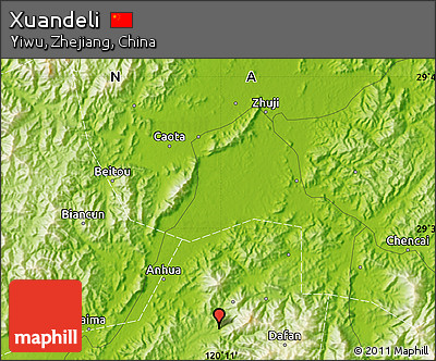Physical Map of Xuandeli