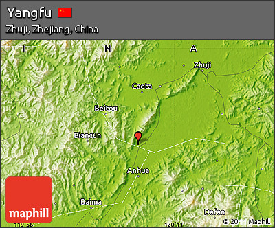 Physical Map of Yangfu